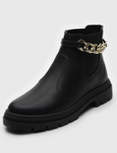 Bota Moleca Cano Baixo Preta